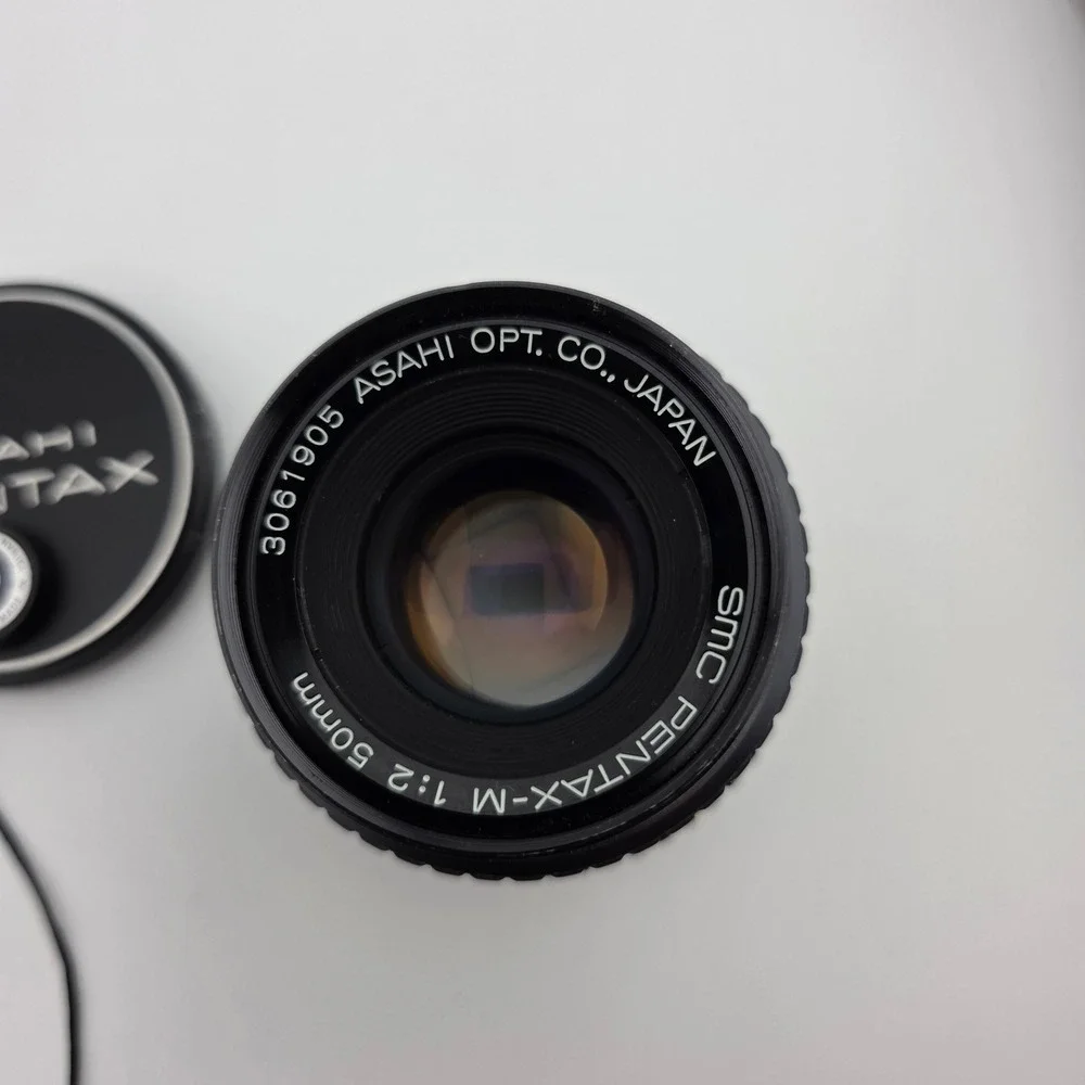 Asahi‎ SMC Pentax-M 50mm f/2 Manual Focus Lens w/ Cap Tested Works
